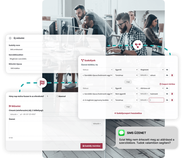 Controle los flujos de trabajo de sus contratos sin tener que gestionar cada paso manualmente.